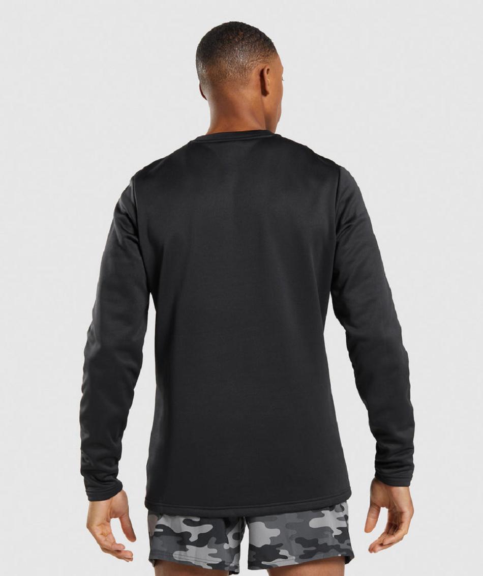 Gymshark Arrival Crew Sweatshirt Muške Accessories Crne | HR 2770HAP